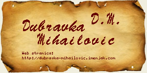 Dubravka Mihailović vizit kartica